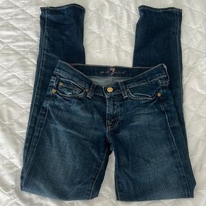 7 For All Mankind dark wash Roxanne ankle jeans